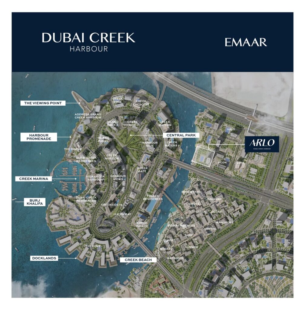 Arlo by Emaar Properties master plan