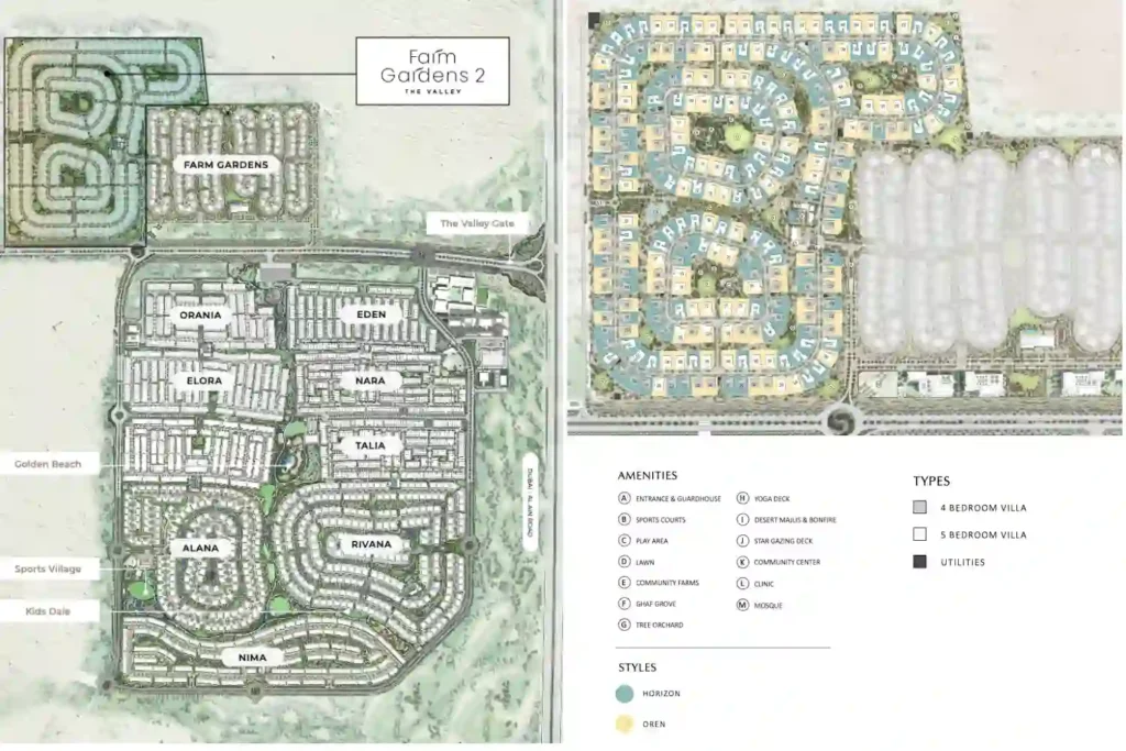 Emaar Farm Gardens Villas 2 location