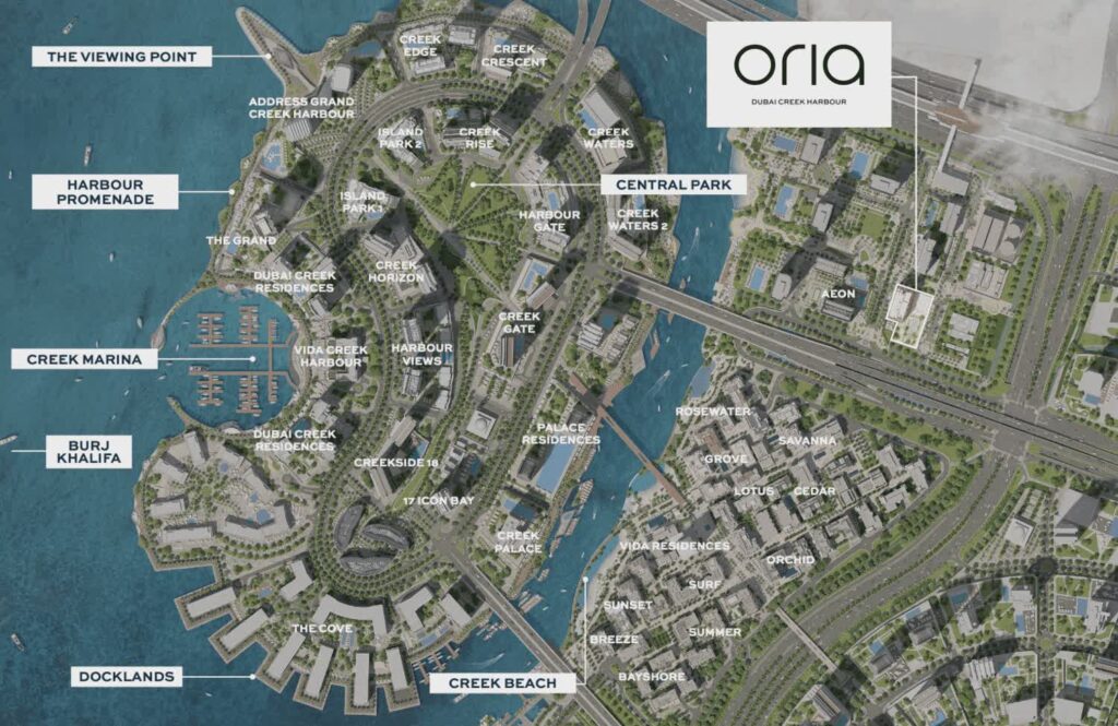 Emaar Oria Location