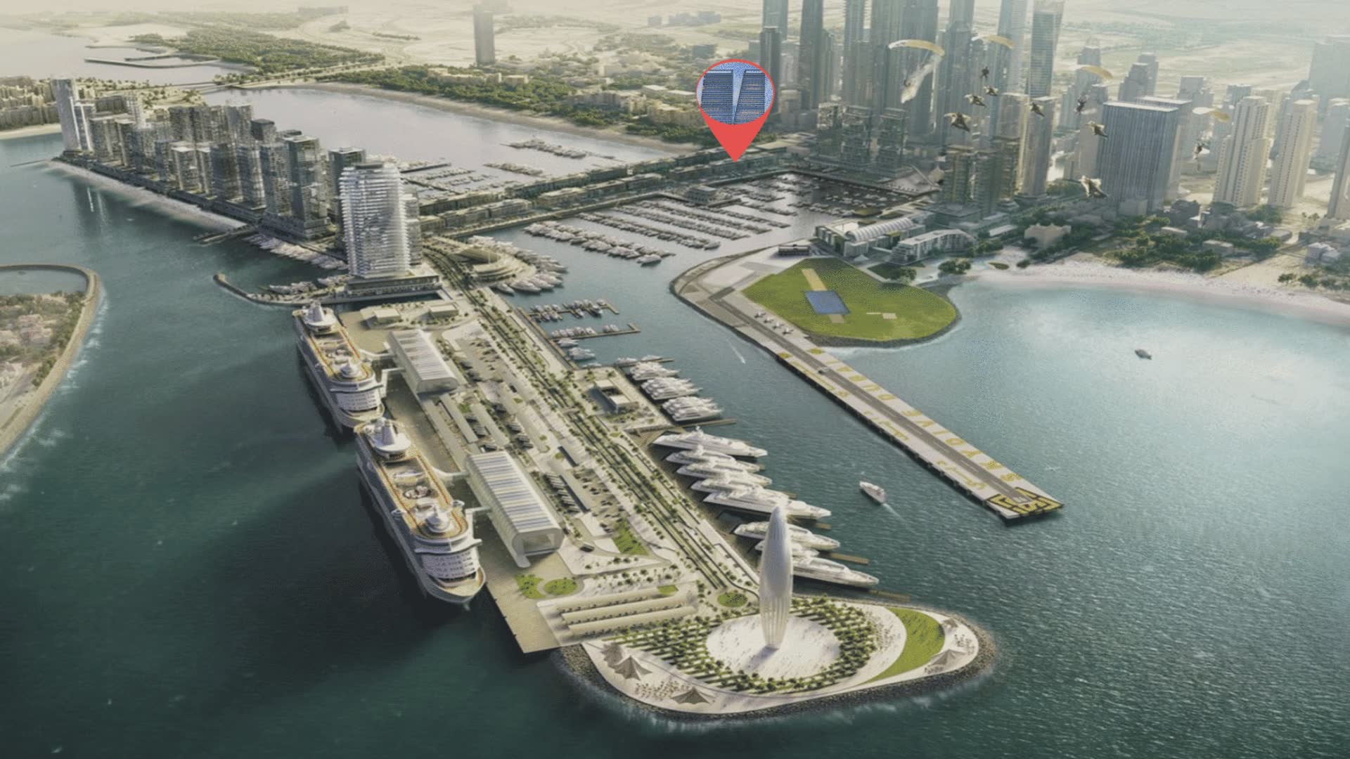W The Residence Dubai Harbour Master Plan