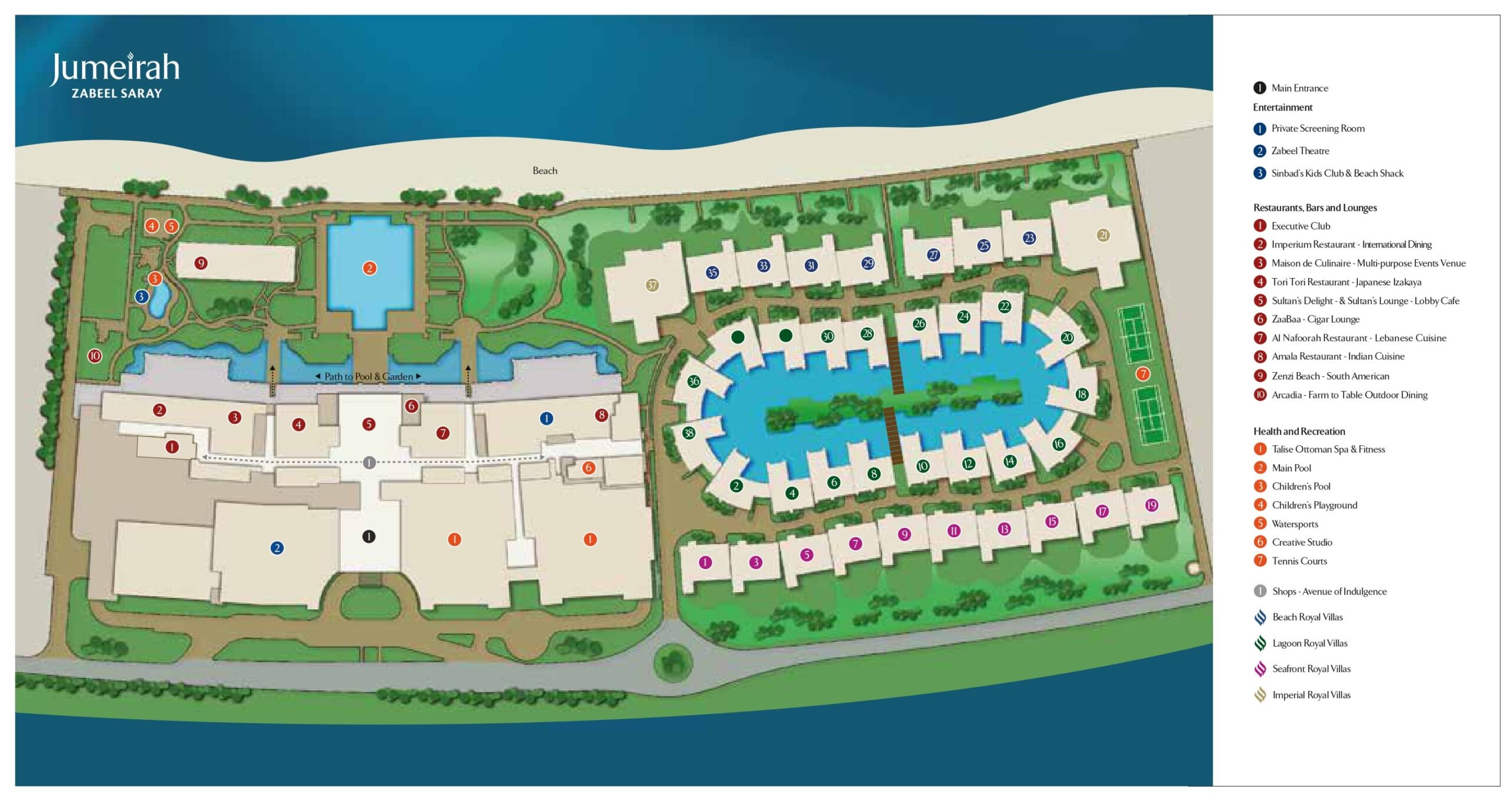 Zaabeel Saray Royal Villas Master Plan