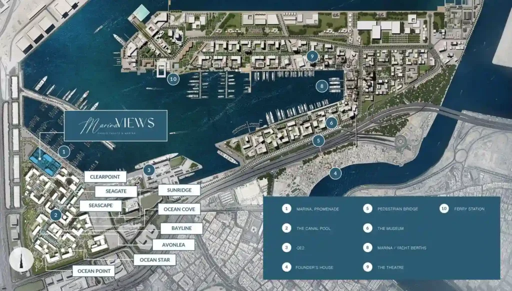 Emaar Marina Views location