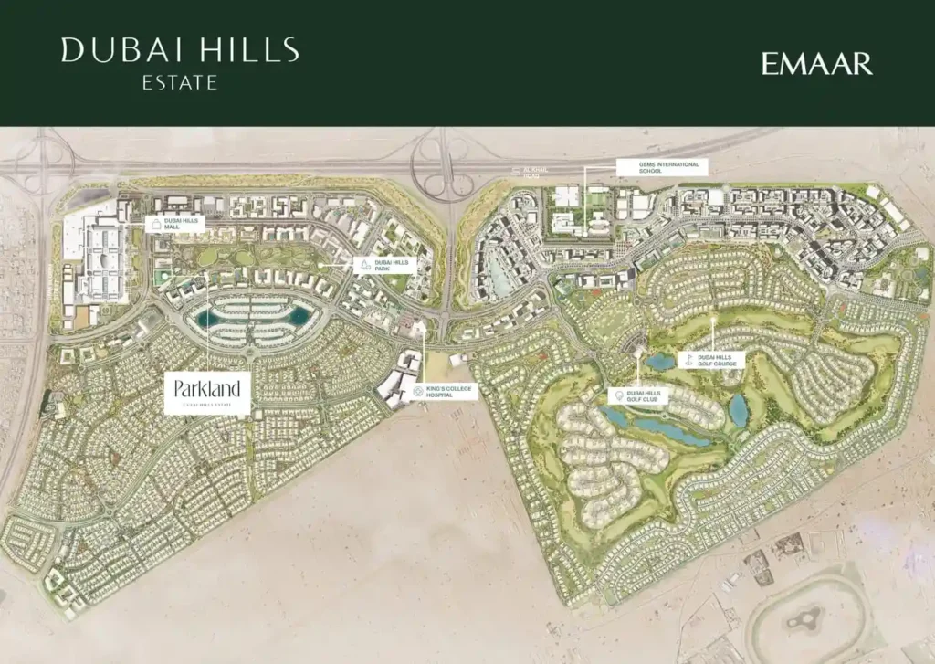 Emaar Parkland Location and master plan