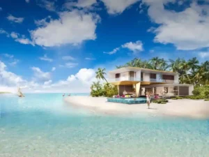 German island villas at the World Islands