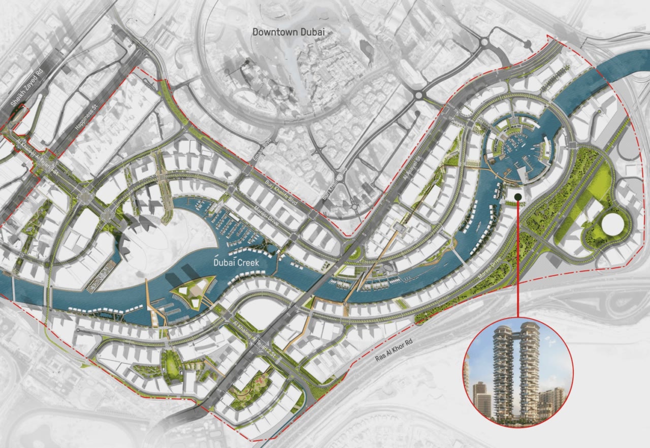 One Sankari Business Bay Location