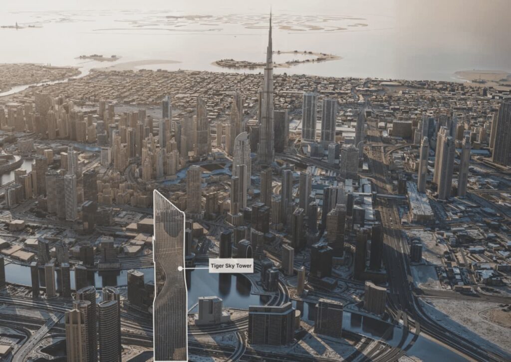 Tiger Sky Tower Location