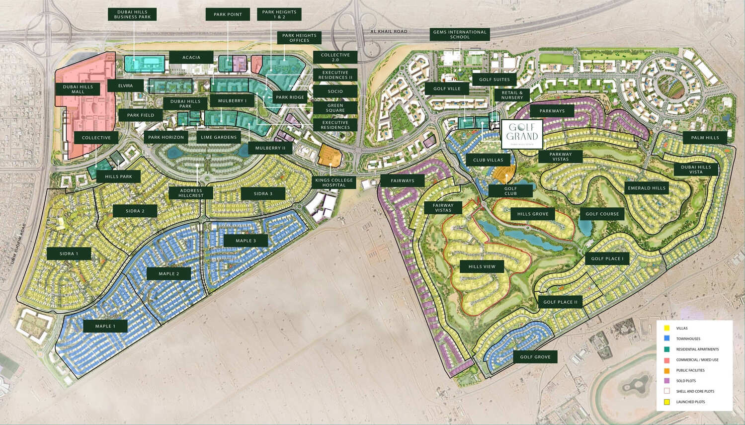 Emaar Golf Grand master plan