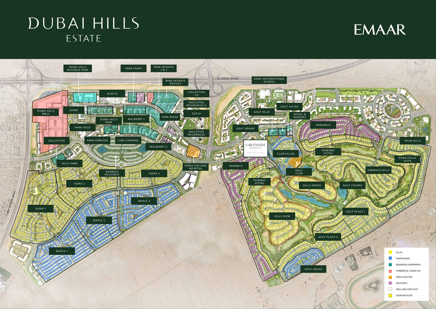 Emaar Greenside Residence Master Plan